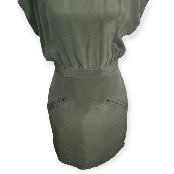 Forever 21 Green Dolman Sleeve Sheath Dress Sz.M EUC - Picture 3 of 7